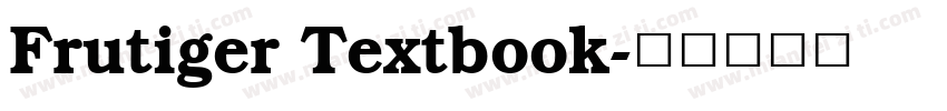 Frutiger Textbook字体转换